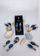 Load image into Gallery viewer, &quot;Lisa&quot; Blue Shell hair clips (2 per pack)

