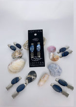 Load image into Gallery viewer, "Lisa" Blue Shell hair clips (2 per pack)