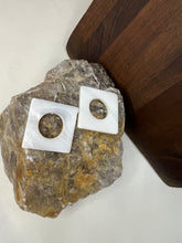 Load image into Gallery viewer, Square Oyster Shell Earrings
