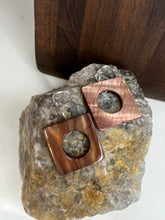 Load image into Gallery viewer, Square Oyster Shell Earrings
