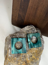 Load image into Gallery viewer, Square Oyster Shell Earrings
