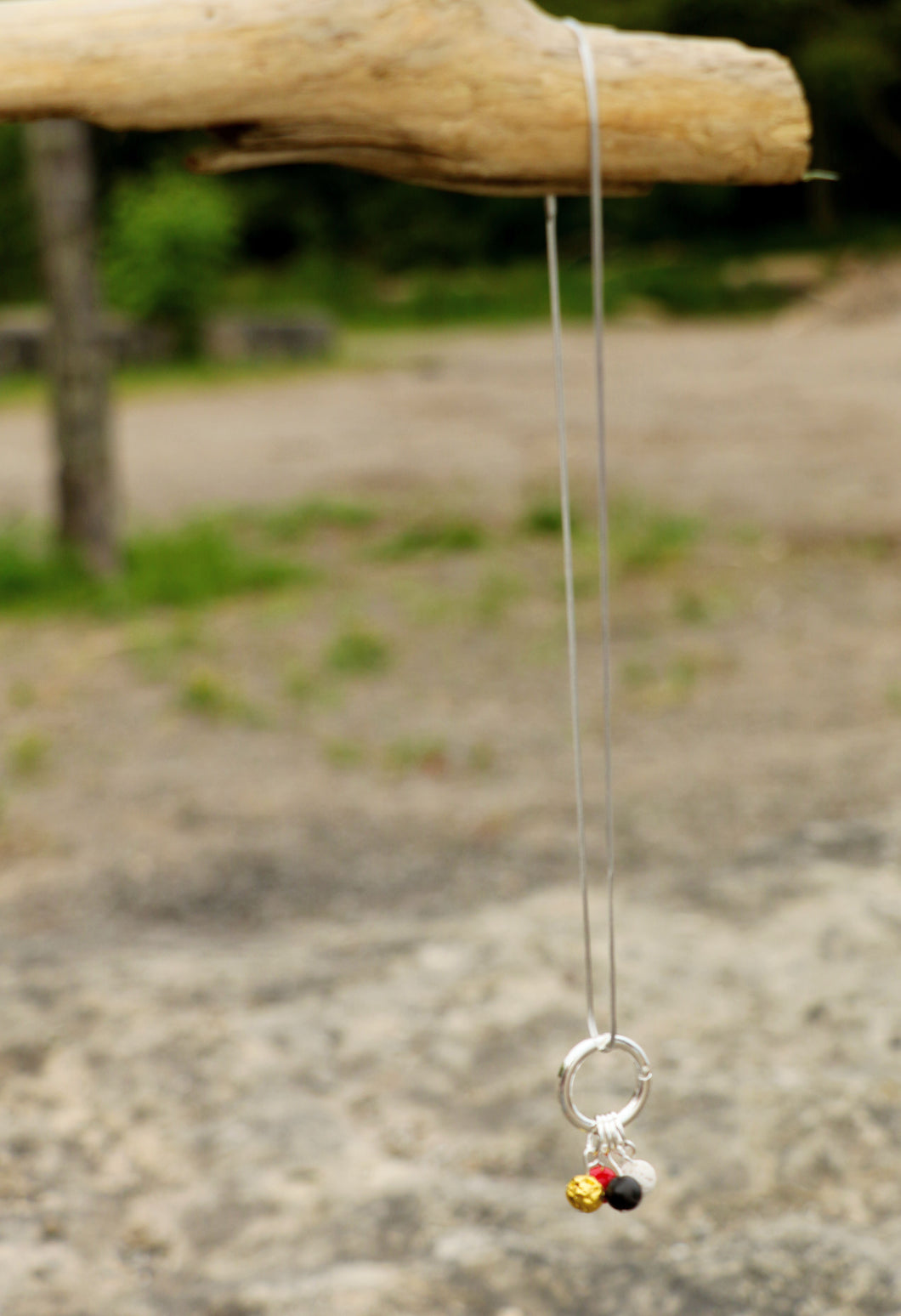 Medicine Wheel Charm Necklace - Silver