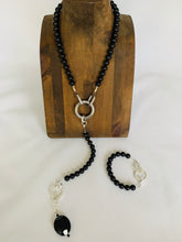 Load image into Gallery viewer, Faith Multiwear Necklace - Black and Silver
