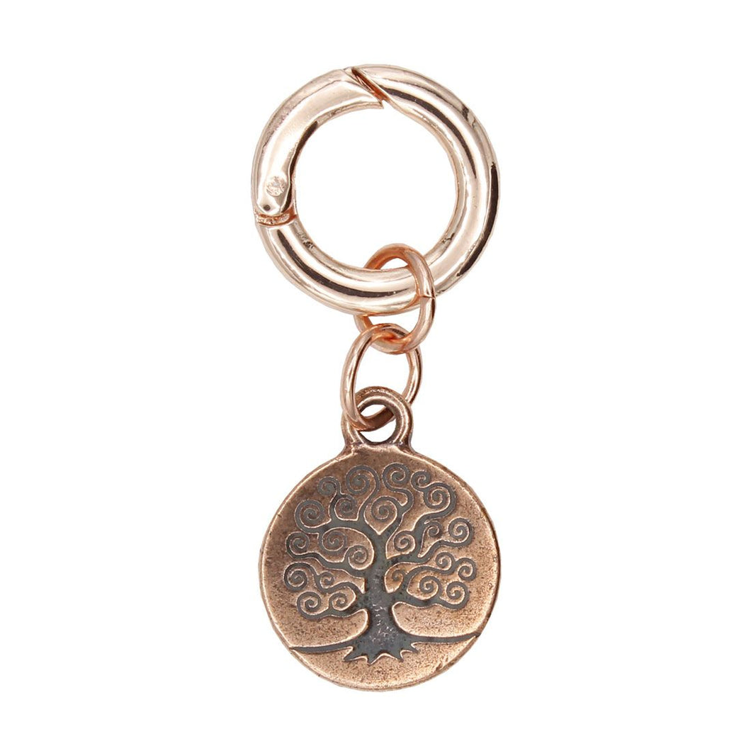 Tree Of Life Charm in Rose Gold