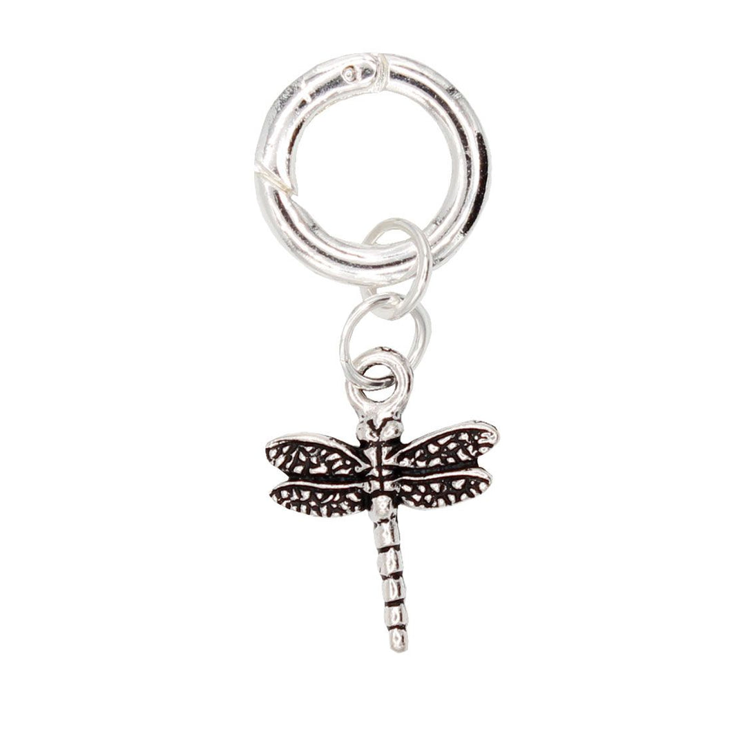 Dragonfly Charm in Silver