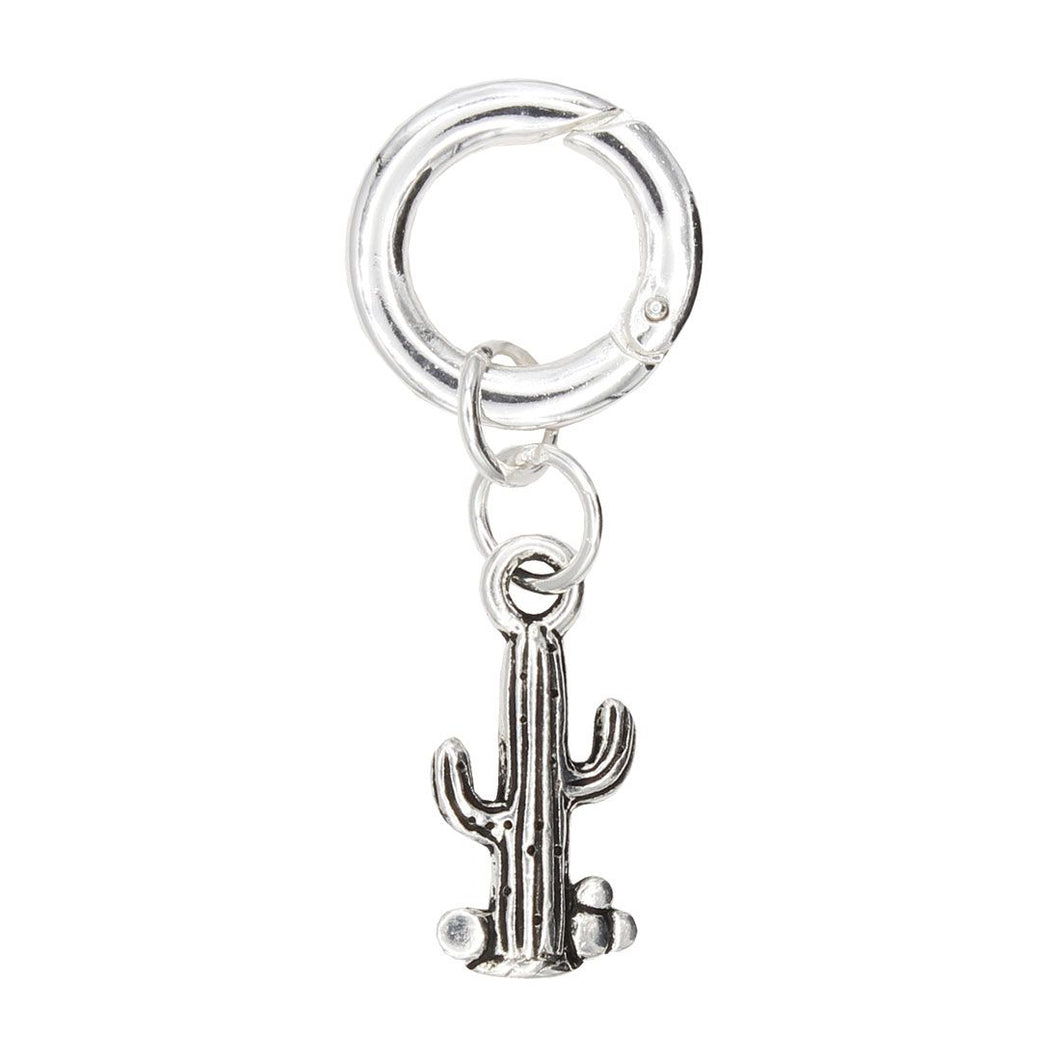 Cactus Charm in Silver