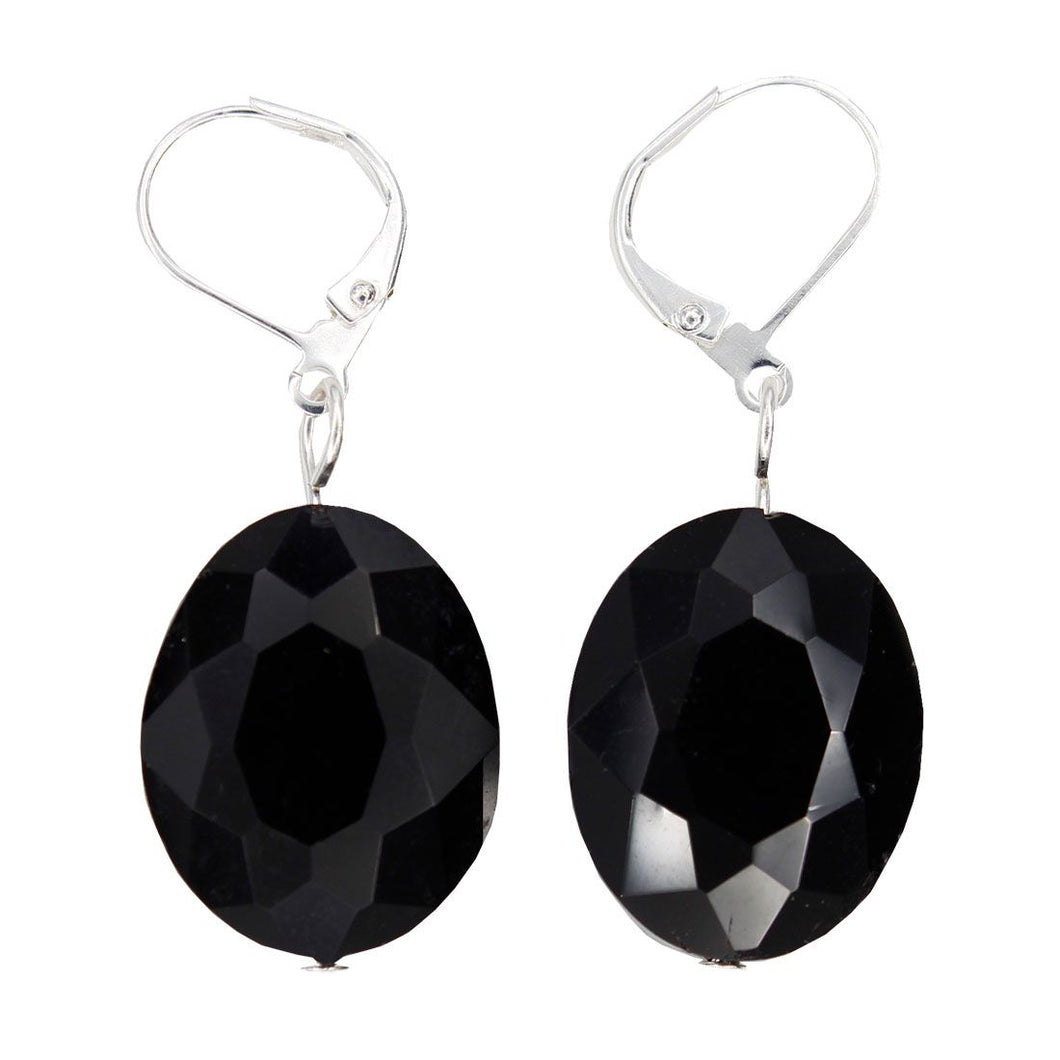Petite Neleigha - 20mm Black Sparkle with Silver