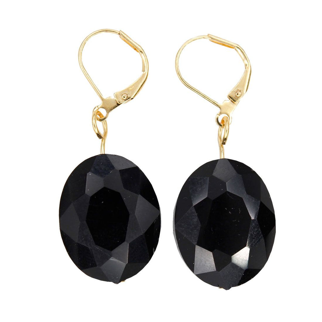 Petite Neleigha - 20mm Black Sparkle with Gold