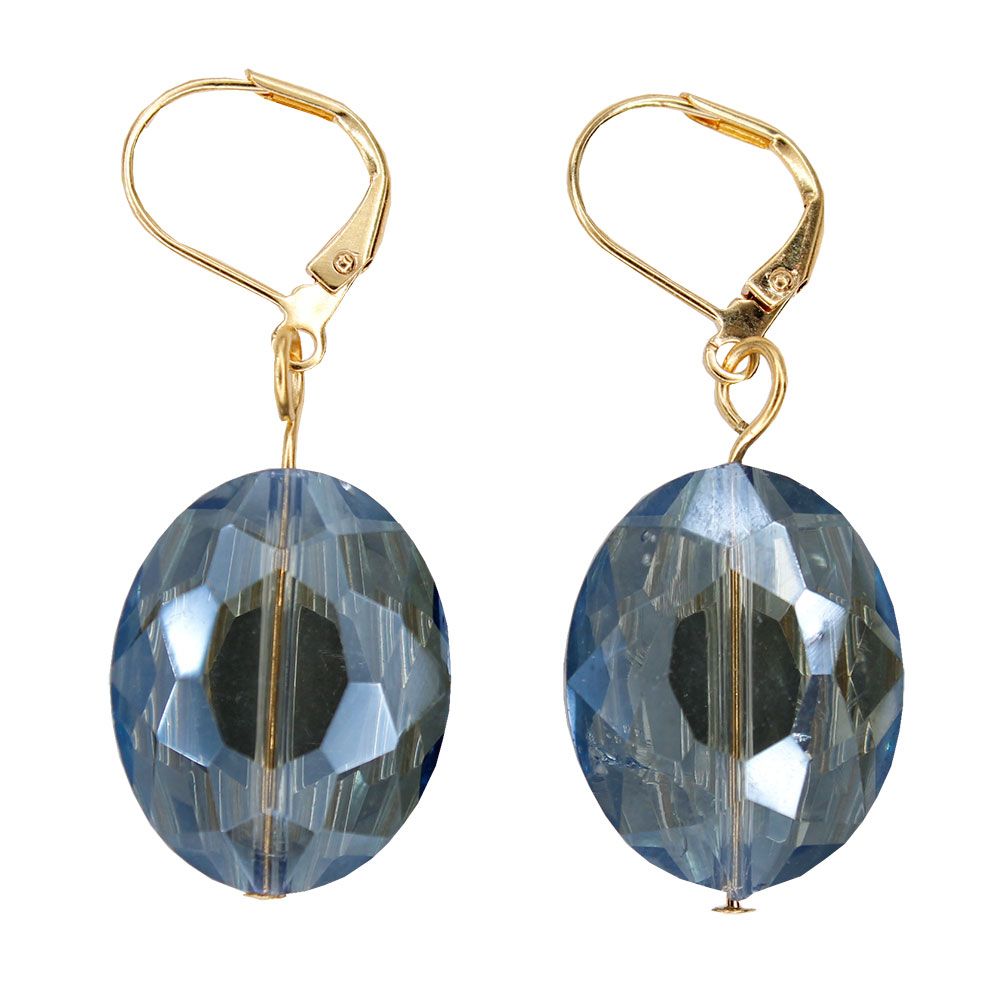 Petite Neleigha - 20mm Blue Sparkle with Gold